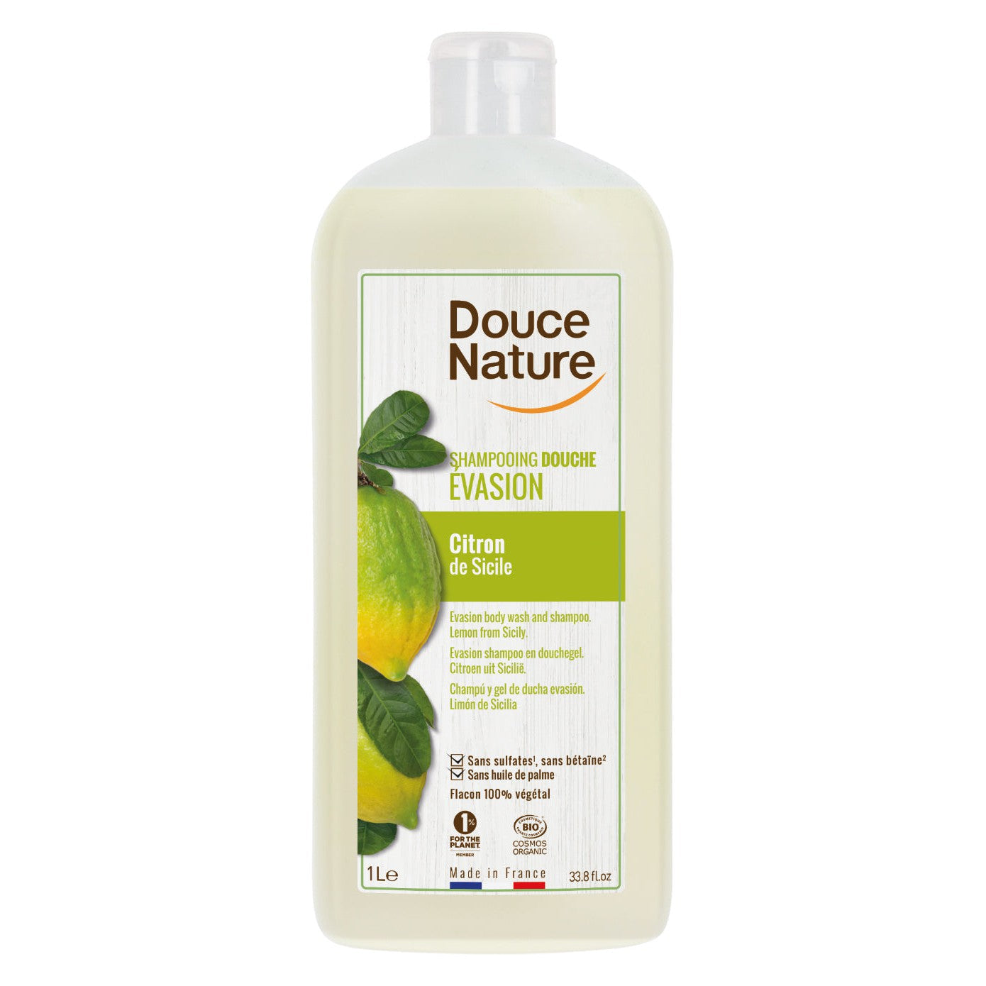 Douce Nature Sitruuna suihkushampoo, 1000 ml