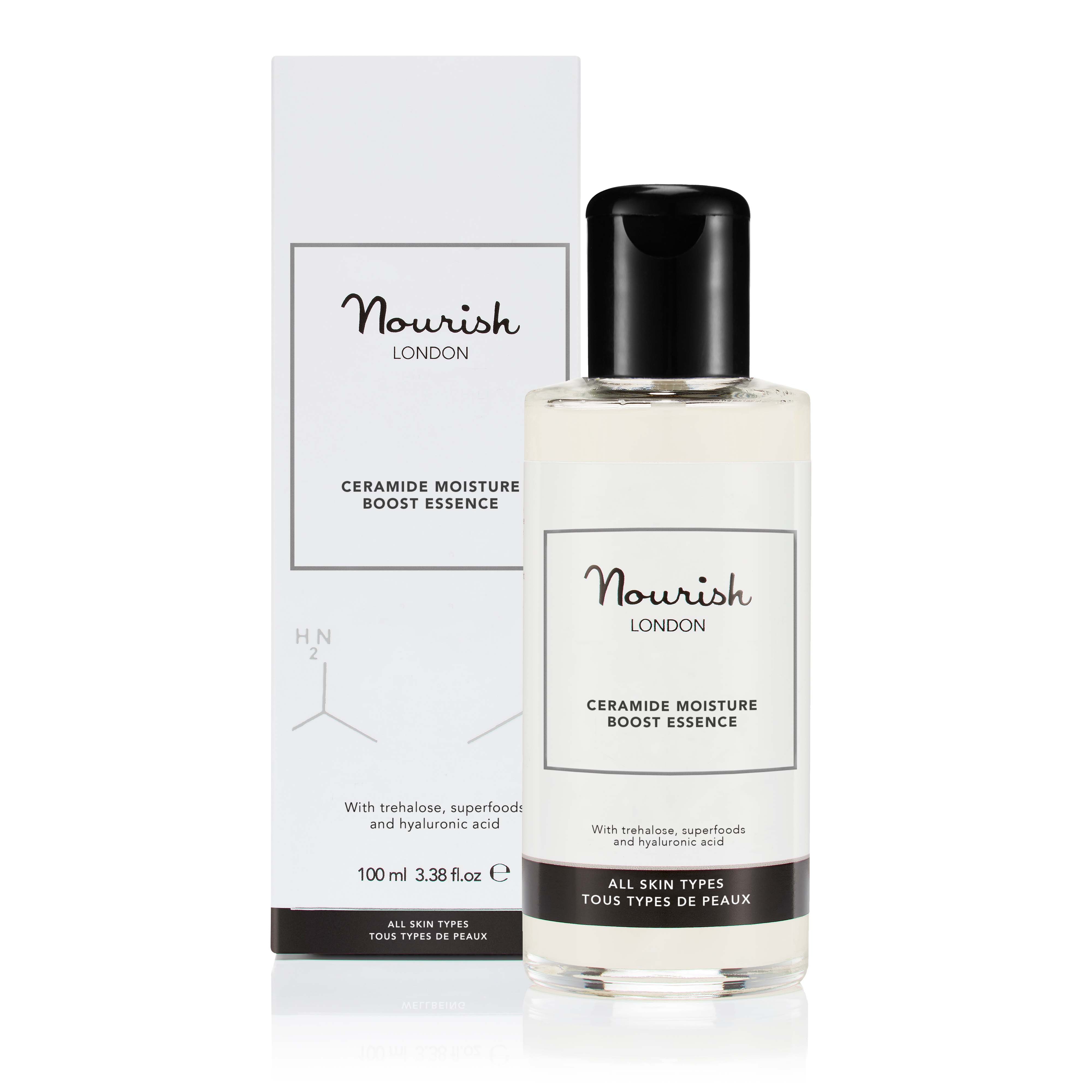 Nourish London Ceramide Moisture Boost Essence hoitoneste / kasvovesi 100 ml