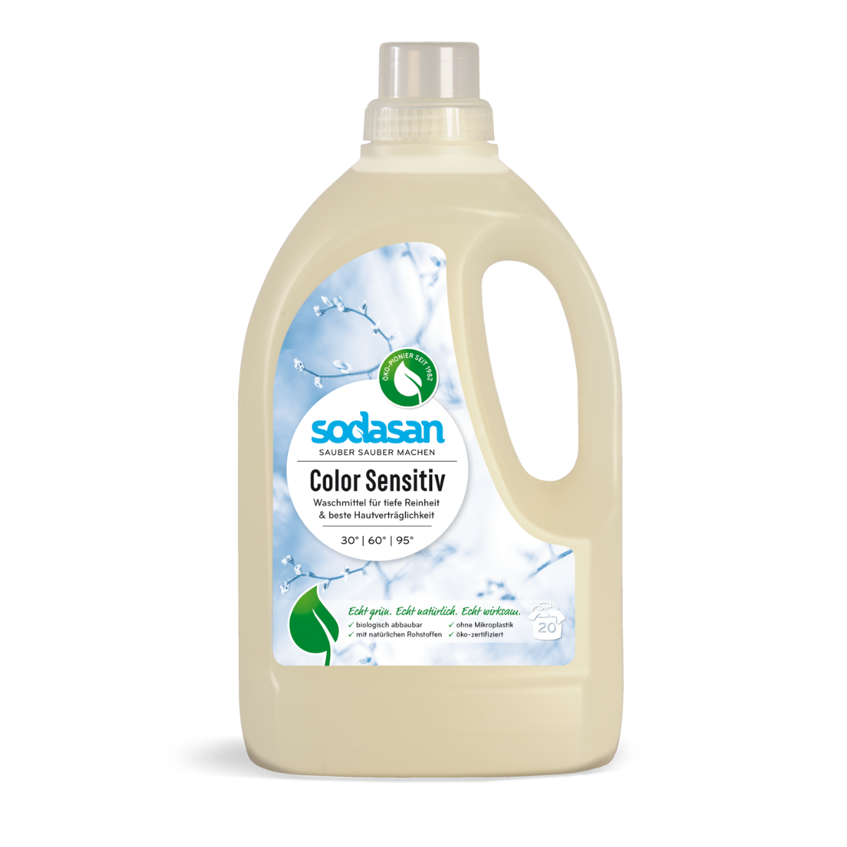 Sodasan pyykinpesuaine Color sensitive, 1.5 L