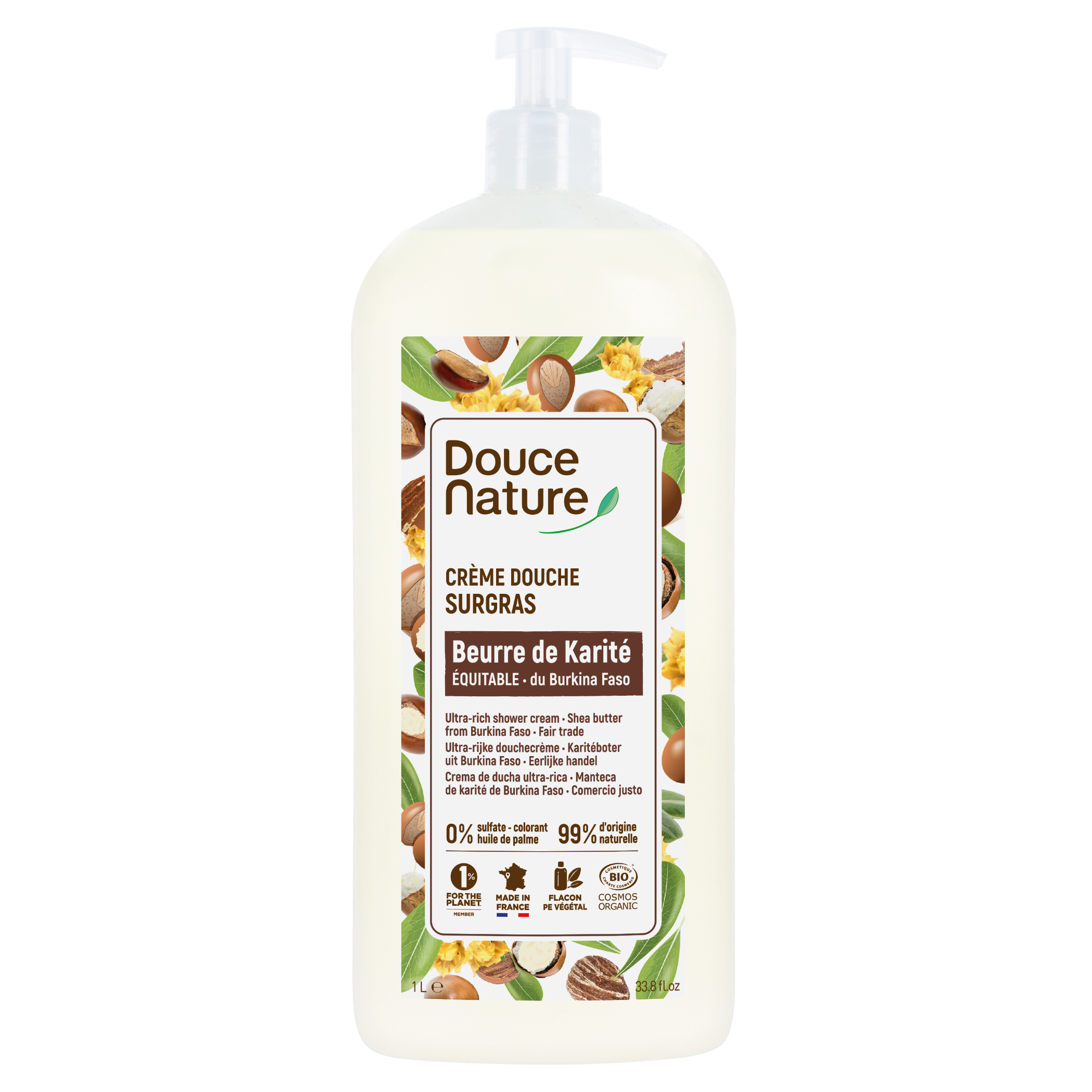 Douce Nature karite suihkuemulsio 1000 ml