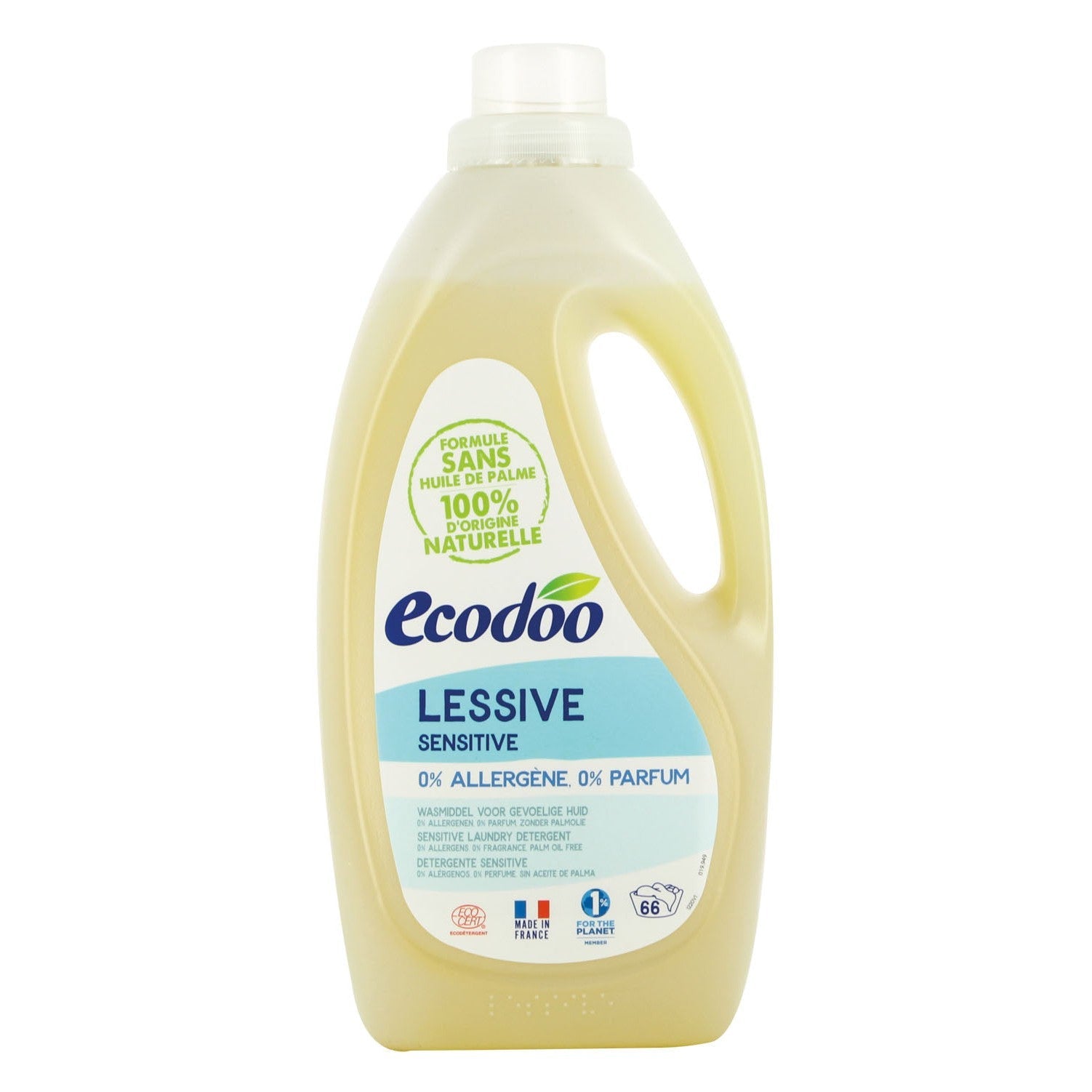 Ecodoo hajusteeton pyykinpesuaine Sensitive, 2 l