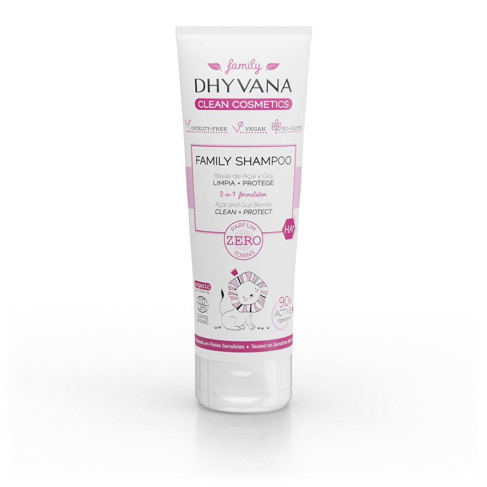 Dhyvana Family shampoo Acai-Goji, sulfaatiton