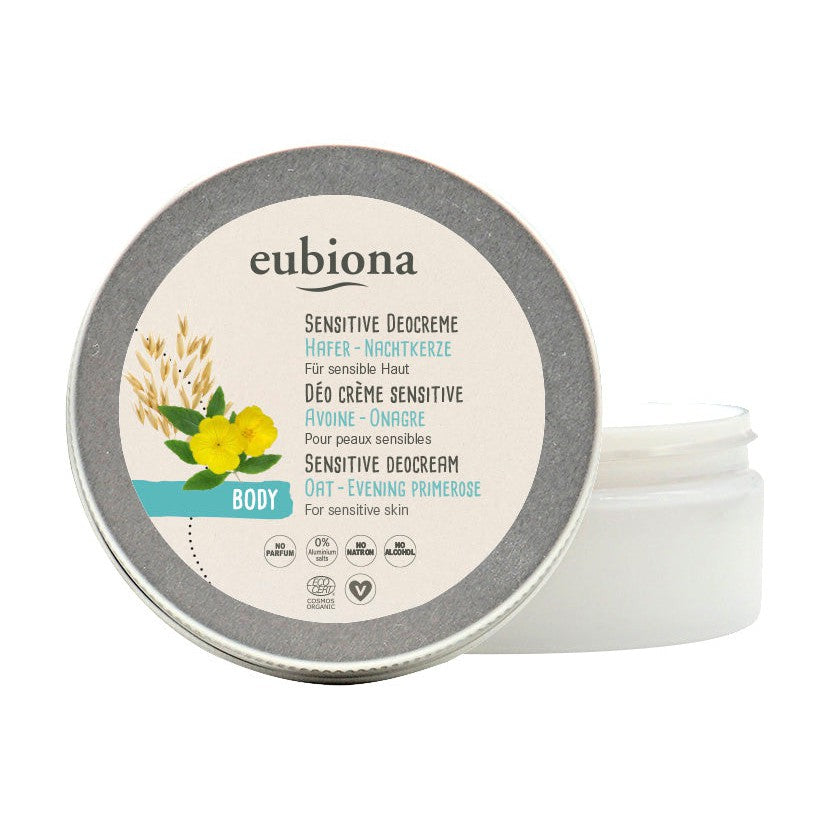 Eubiona hajusteeton deodoranttivoide kaura-itahelokki, 50 ml