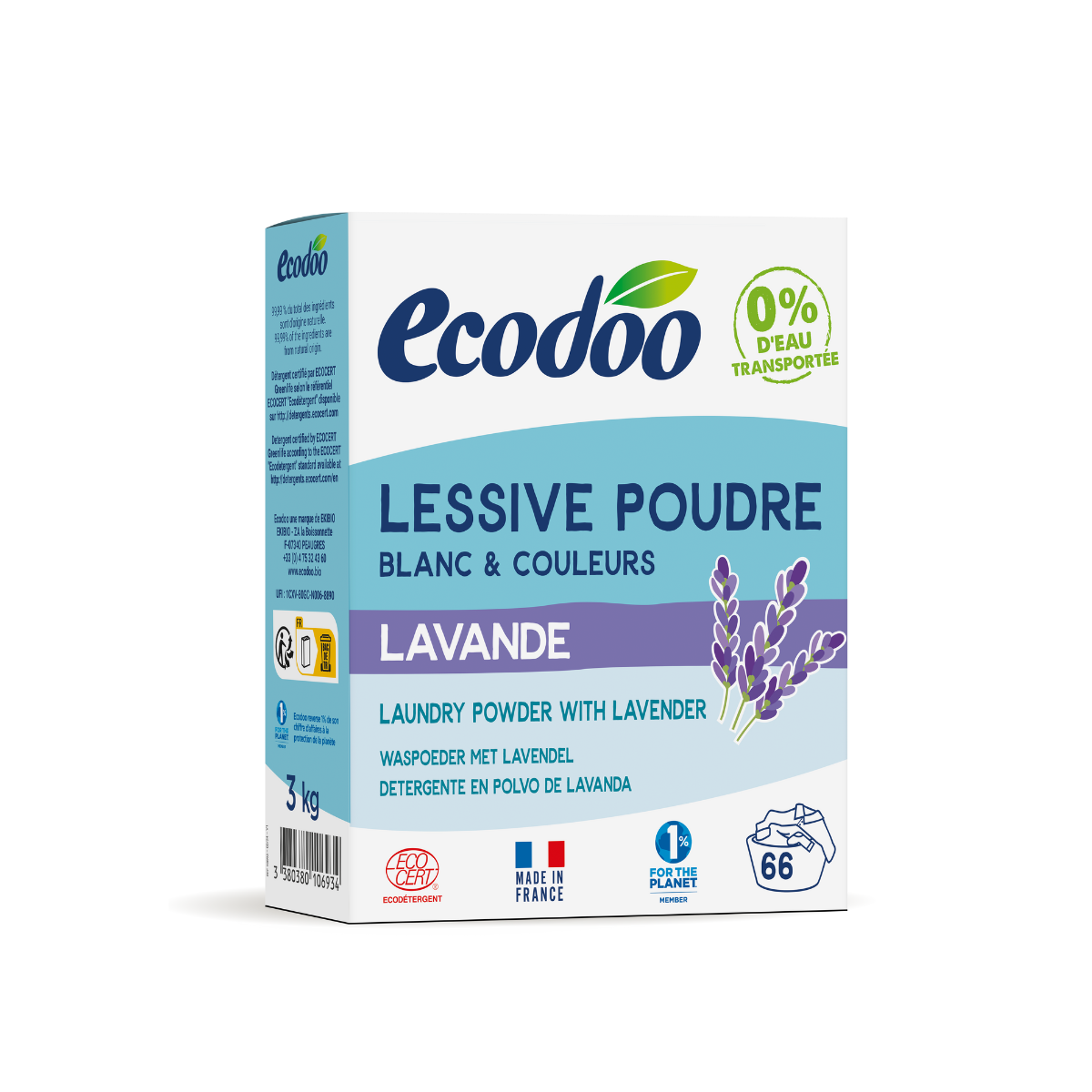 Ecodoo pyykinpesujauhe, 3 kg