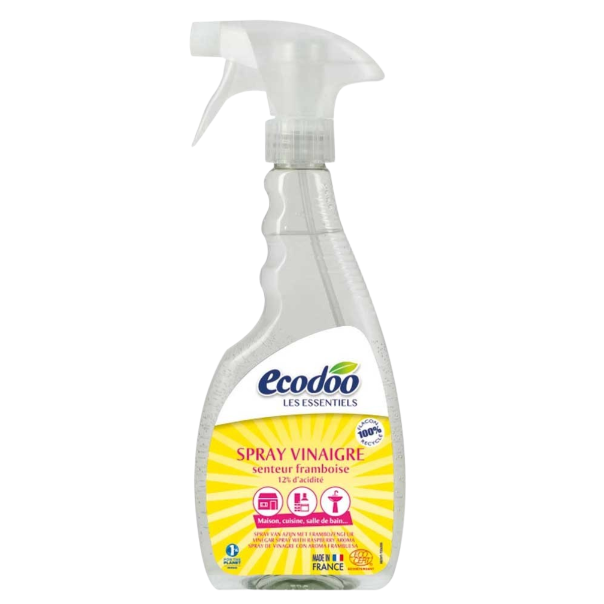 Ecodoo etikka yleispuhdistussuihke, vadelma 500 ml