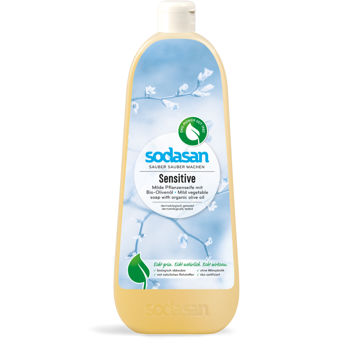 Sodasan nestesaippua Sensitive, 1 l