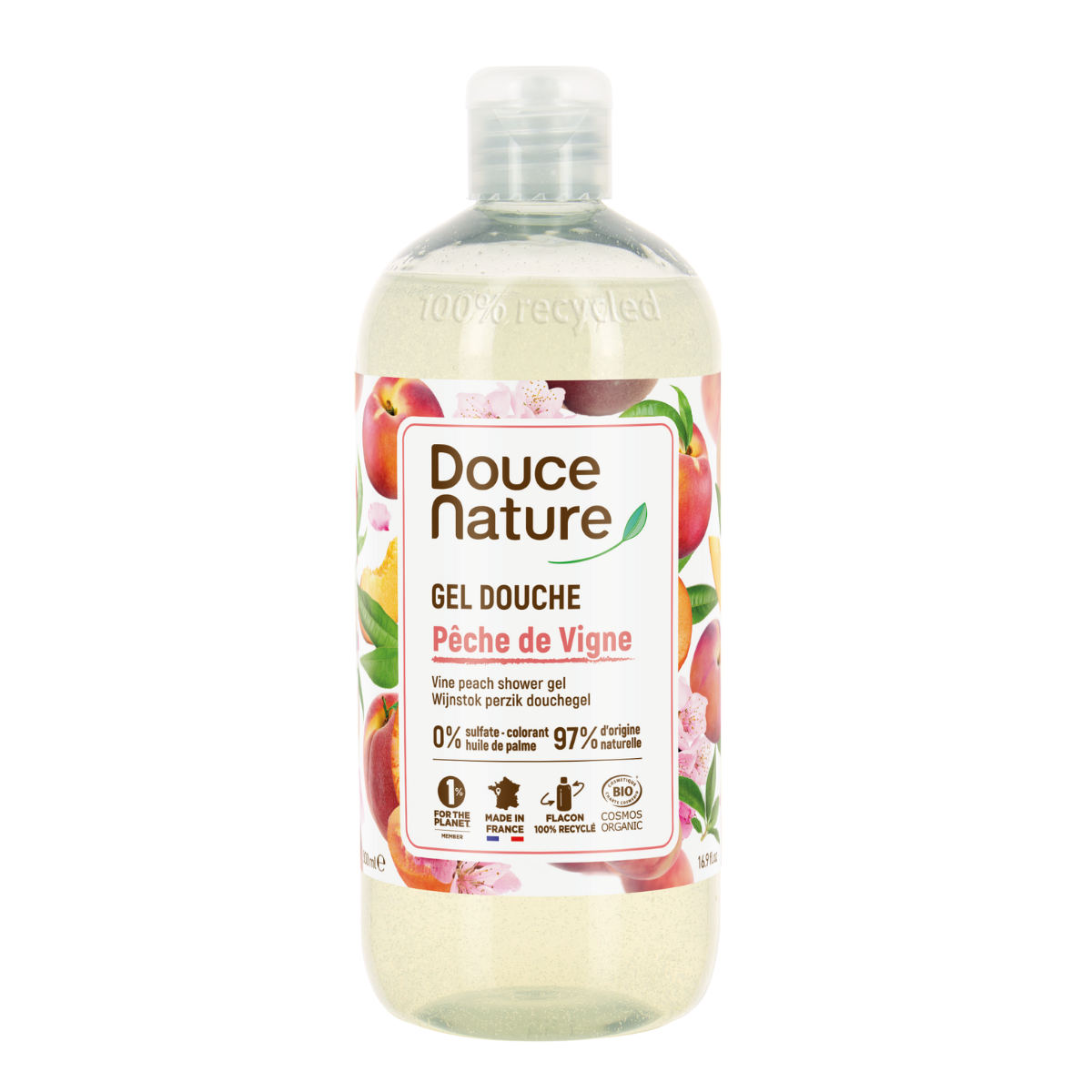 Douce Nature Pêche de Vigne suihkugeeli, 500 ml