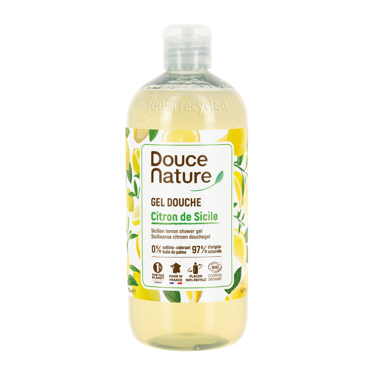 Douce Nature Citron de Sicile suihkugeeli, 500 ml