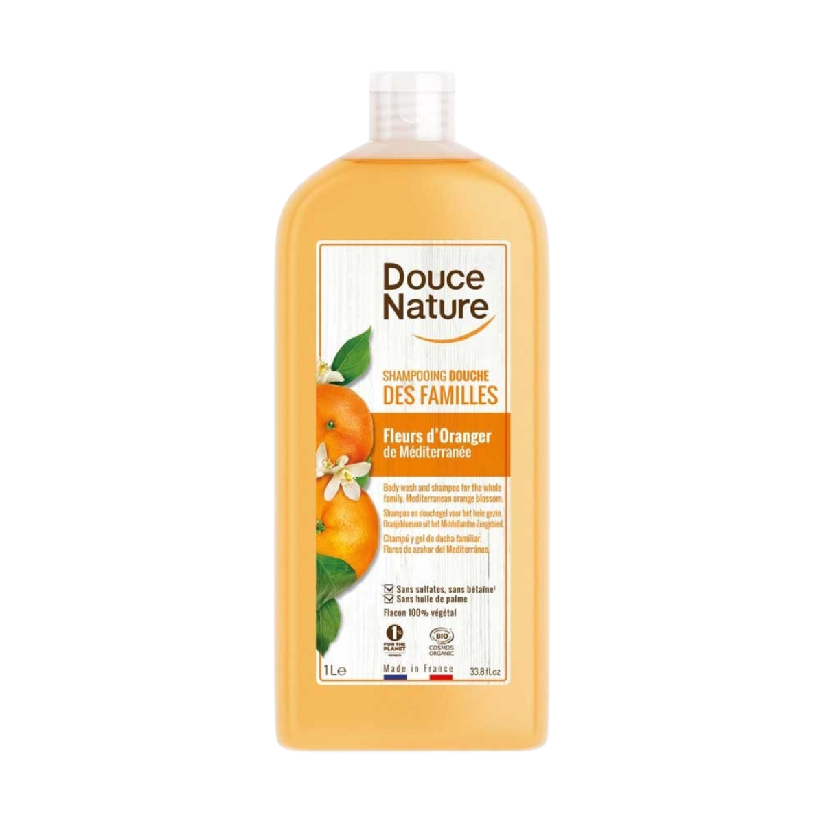 Douce Nature appelsiini suihkushampoo, 1000 ml