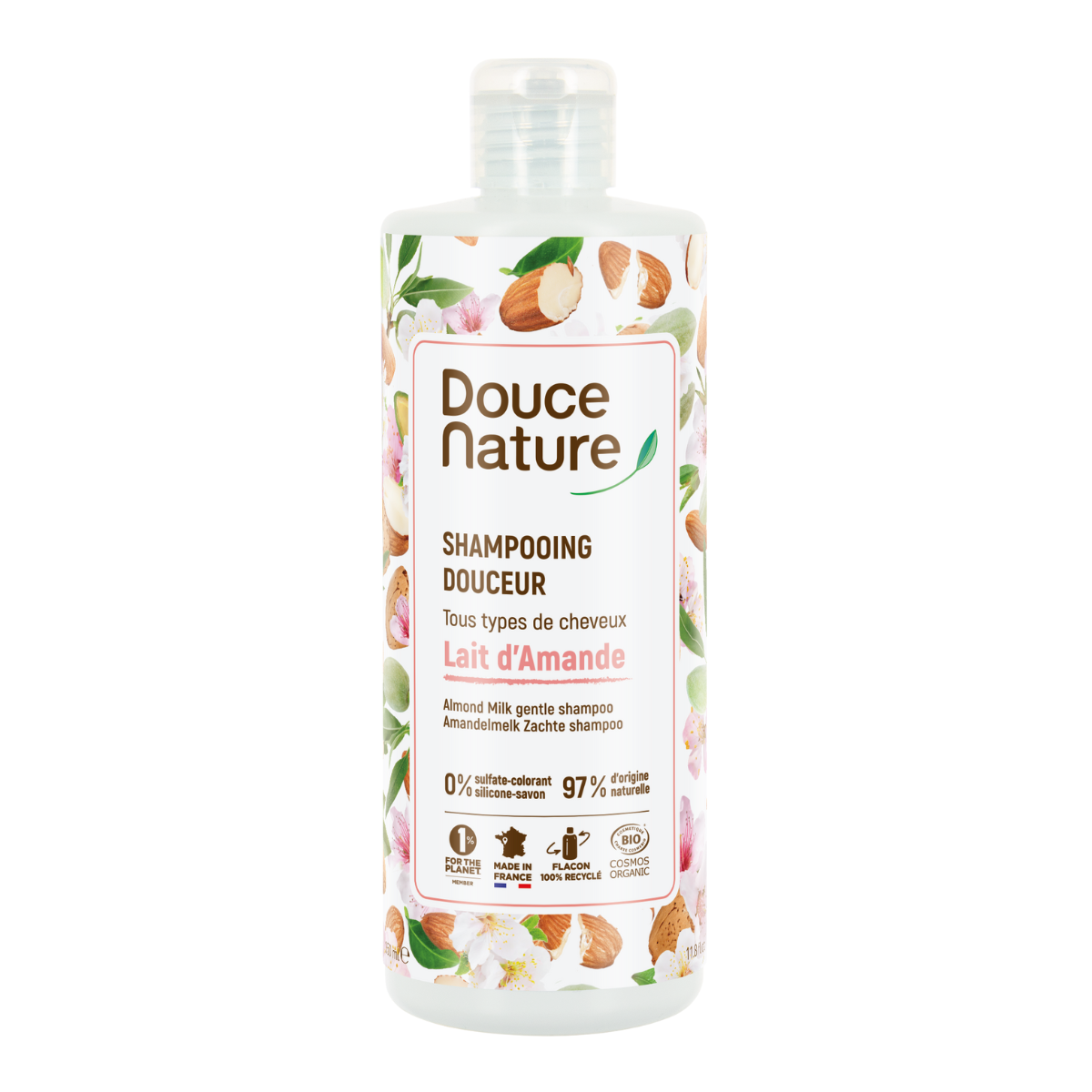 Douce Nature hellävarainen mantelimaitoshampoo, 350 ml